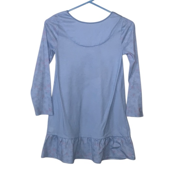 Disney Collection Frozen Elsa Winter Themed Long Sleeve Nightgown Girls 7/8 - Picture 4 of 5